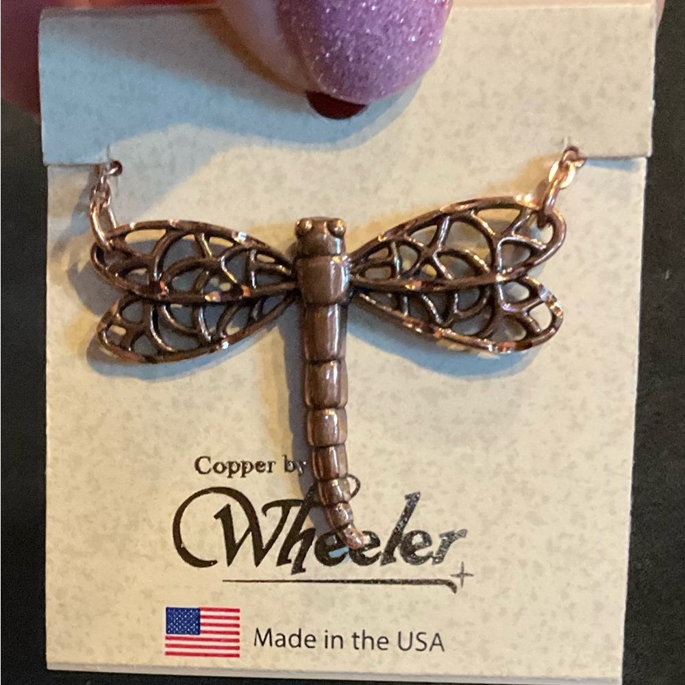 Copper Dragonfly Necklace